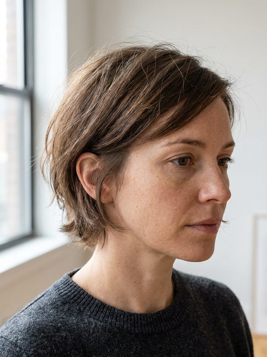 Bixie für feines Haar - Kurzhaarfrisur für feines Haar